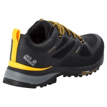 Jack Wolfskin Hiking Shoes Force Striker Texapore Low Waterproof Black/Yellow Men